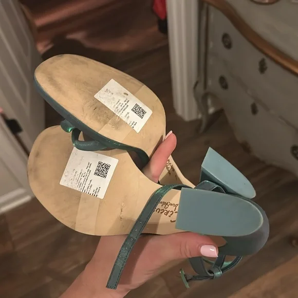 Sam Edelman Green Strappy Heels - Picture 7 of 7